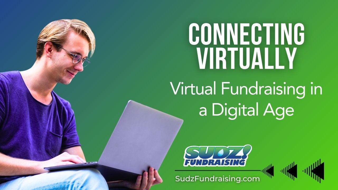 Engaging virtual fundraising event showcasing participants connecting online.