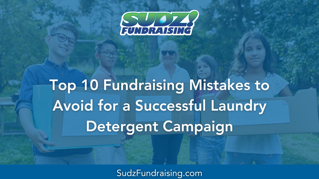 Team discussing fundraising mistakes while planning a laundry detergent campaign